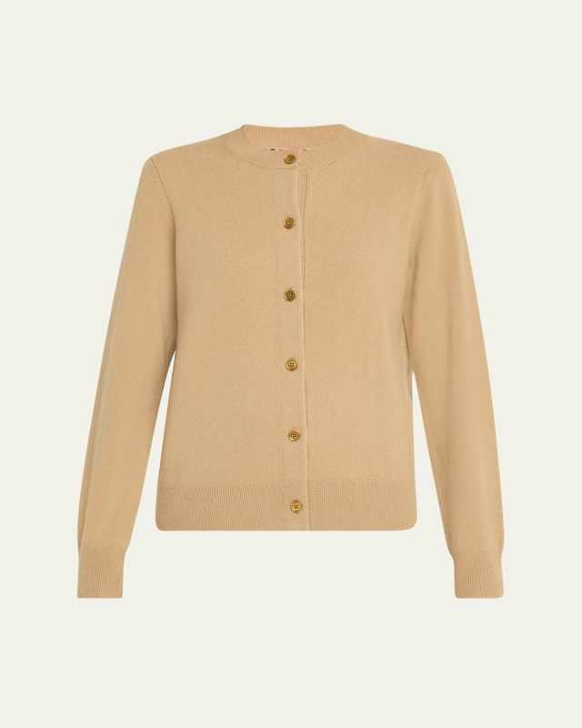 Cashmere Crewneck Cardigan